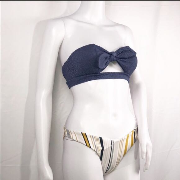 Kopper & Zink Strapless Bow Top Bikini Set - Size XS - Picture 1 of 16